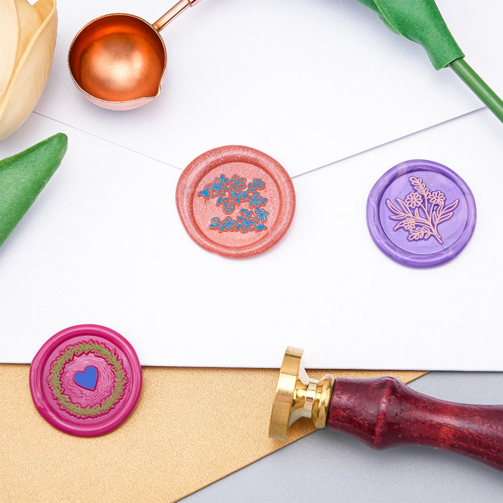 Wild Fruit Flower Wax Seal Sta - đánh giá và giá Wax Seal Stamp Set