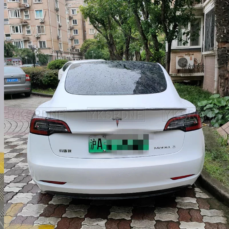 Dla Tesla Spoiler Model Y 2024 Akcesoria Spoilery Skrzydła dla Tesla Model 3 Highland 2024 Akcesoria 3/Y 2017-2024 Materiał ABS — zdjęcie 5