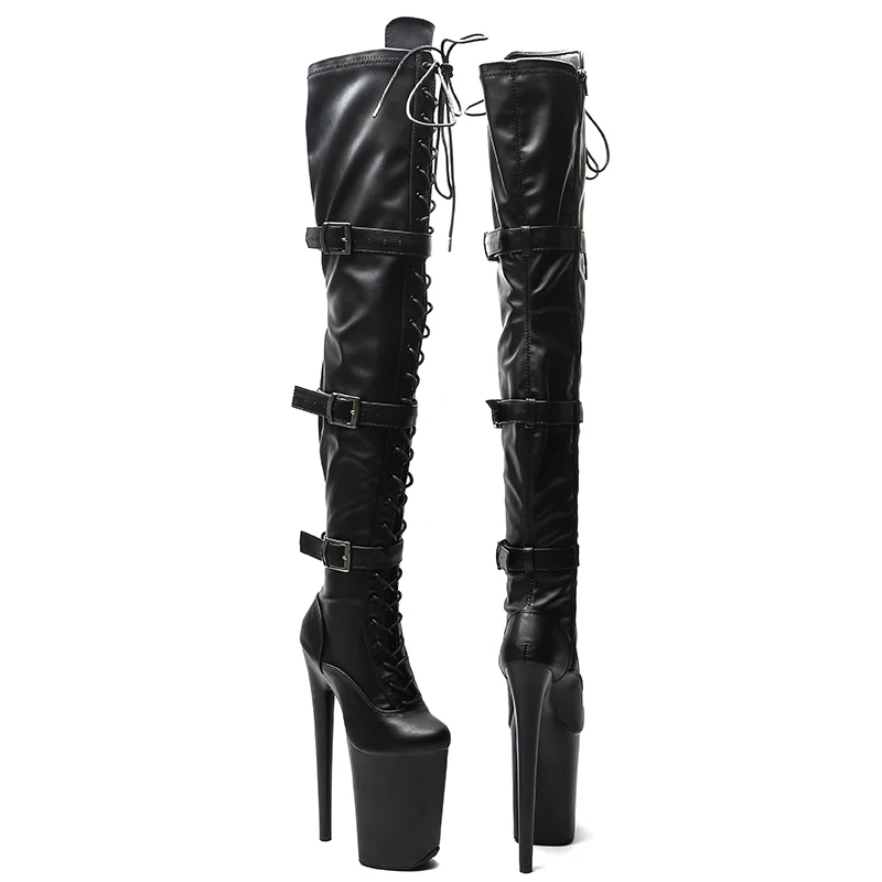 Leecabe  23CM/9inches Matte Upper Women New Design Sexy Extreme High Heel  Erotic Lap Dancing Stripper Shoes Platform boot 5K