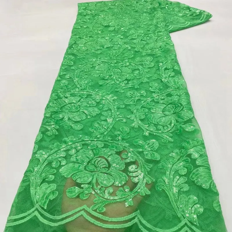 

Latest Design French Tulle Fabric Embroidery Nigerian Net Lace Women Fashion Lace For Wedding Party ML8585