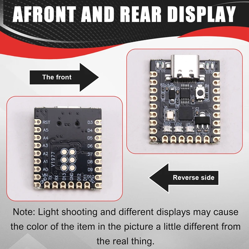 For- Nano Ultra-Small Development Board Type-C Micro-Type DevelopmentBoard Atmega328p Chip CH340 Serial Port [echVer-]