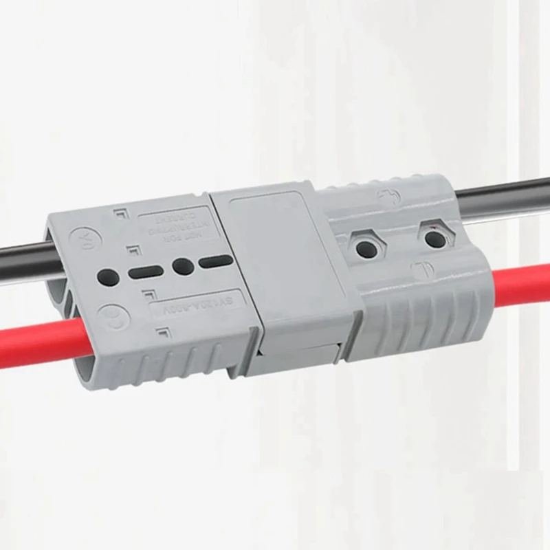 Konektor Plug PORK-10PCS Anderson Style 120A dengan Kit konektor cepat pengisi daya baterai Forklift pegangan Anderson