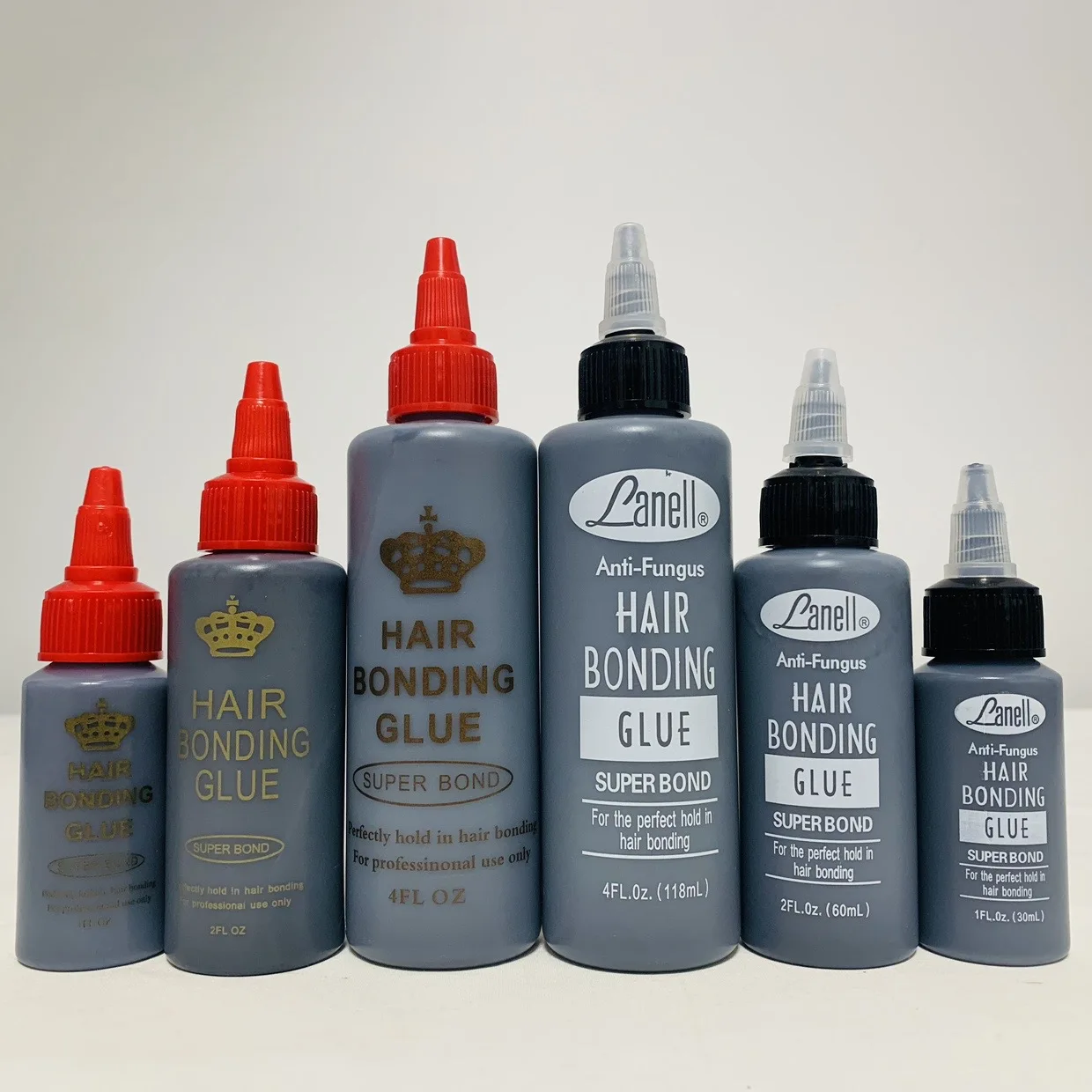 Cola de tecelagem de cabelo preto, 2 peças, à prova d'água, anti-fungo, cola super bond para a fixação perfeita no cabelo, cola de renda
