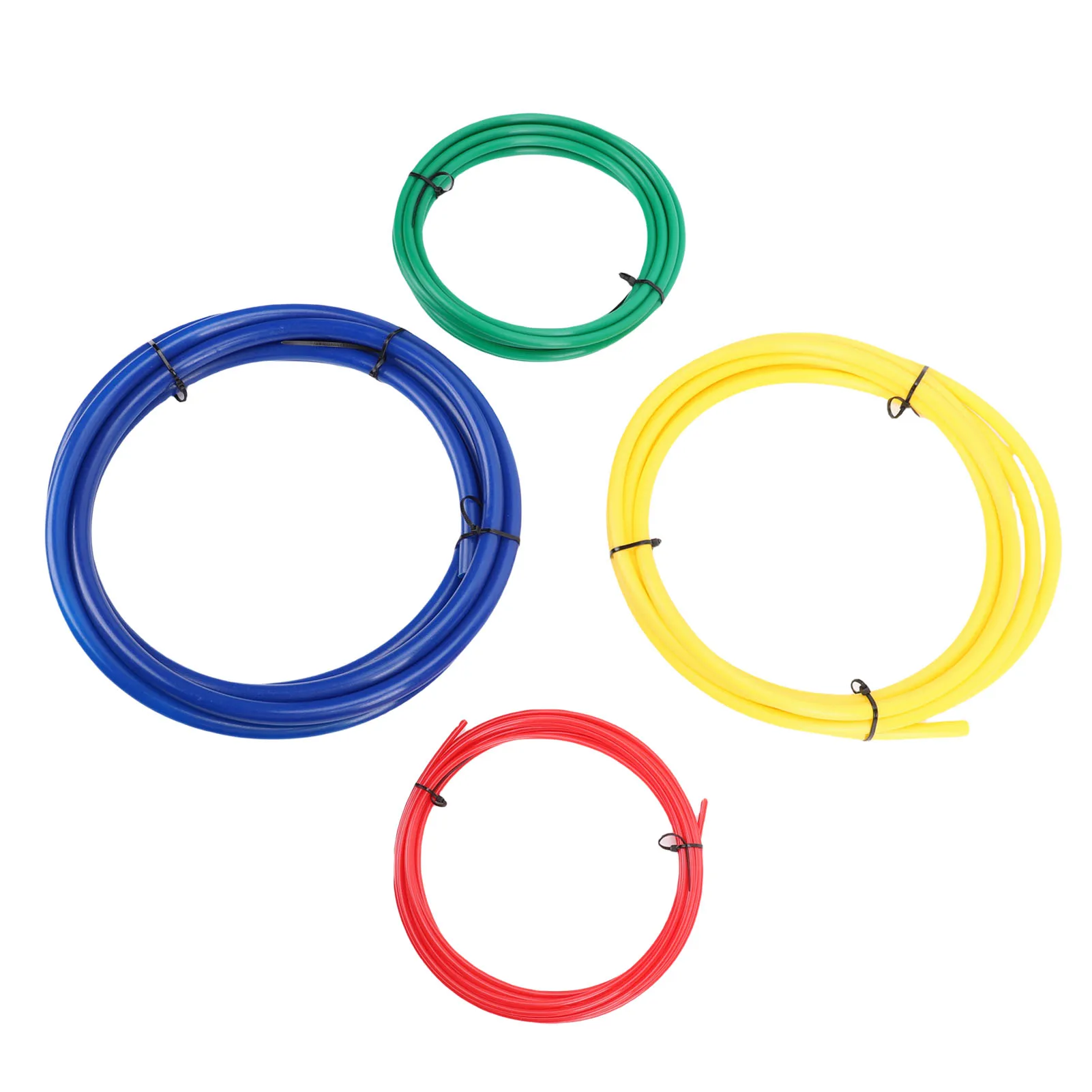4 Pcs Built in Copper Pipe Bender 1.2m Length 1/4in 3/8in 1/2in 5/8in Air Conditioning Copper Tube Bending Strip for HVAC Tools