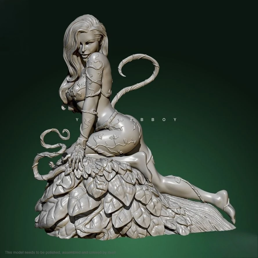 

75mm Vine Dryad Resin Soldier White Model Assembly Mold DIY Coloring Figurines Small Gift for Men and Women