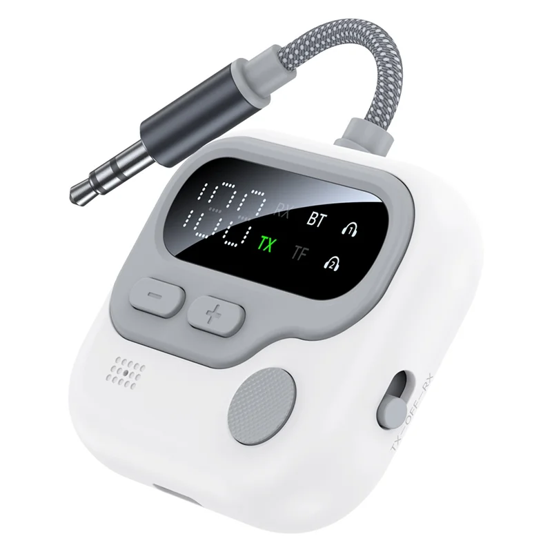 ABSQ-محول بلوتوث شاشة LED لاسلكية 5.4 3.5 ملم بطاقة AUX TF للطائرة التلفزيون الكمبيوتر سيارة