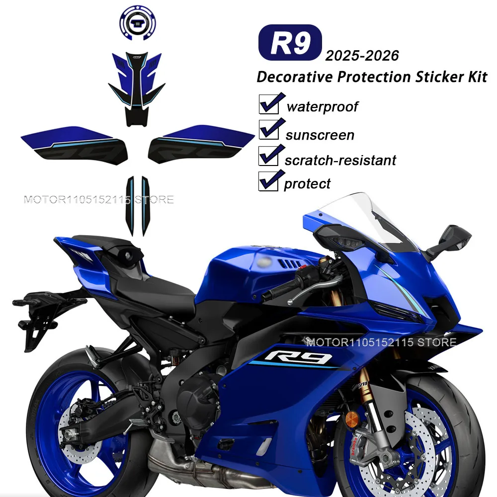 para-yamaha-r9-2025-2026-adesivo-protetor-de-tanque-de-combustivel-para-motocicleta-adesivos-de-protecao-para-apoio-de-mao-decalques-a-prova-d'Agua