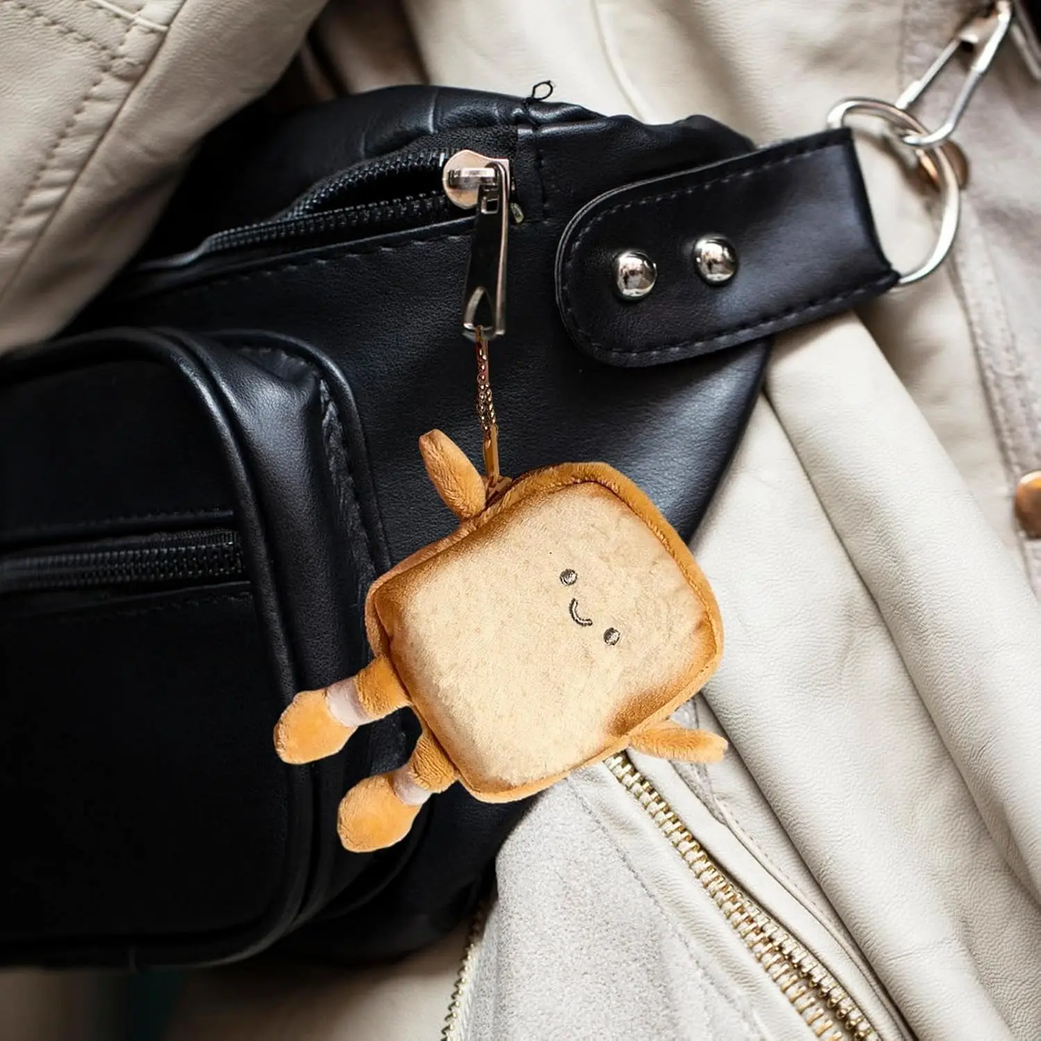 Adorable PotatoToast Purse - Toast Coin Purse, Cute Coin Pouch,Carrying Case,  Keychain Bag For Store Charging Cable,Coin