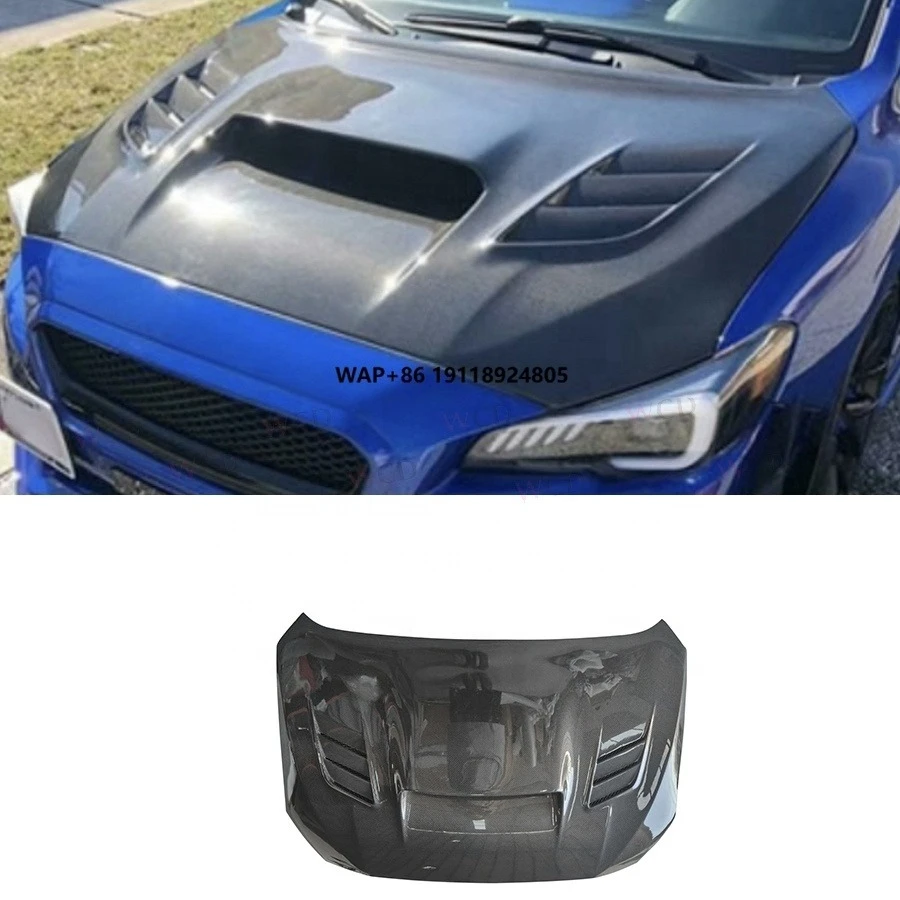 

Carbon Fiber Front Hood Bonnet for Subaru WRX&STI 2015-2019 Impreza 11 Sedan Vrs Style Car Vented Hood Cover Bodykit