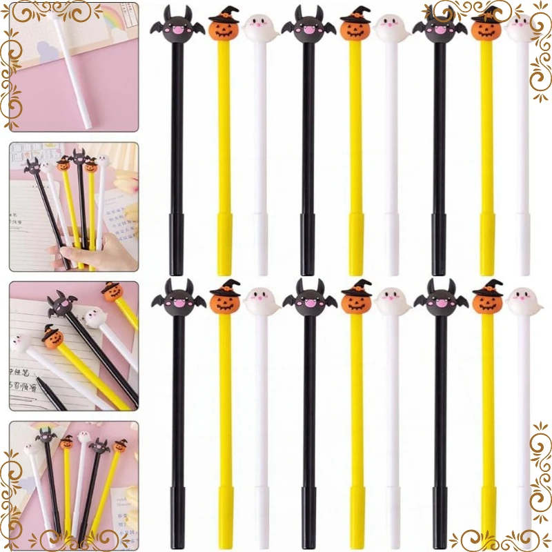 36 Pcs Creative Halloween Scented Gel Pen Cute Novelty Student Stationery Writing Supplies