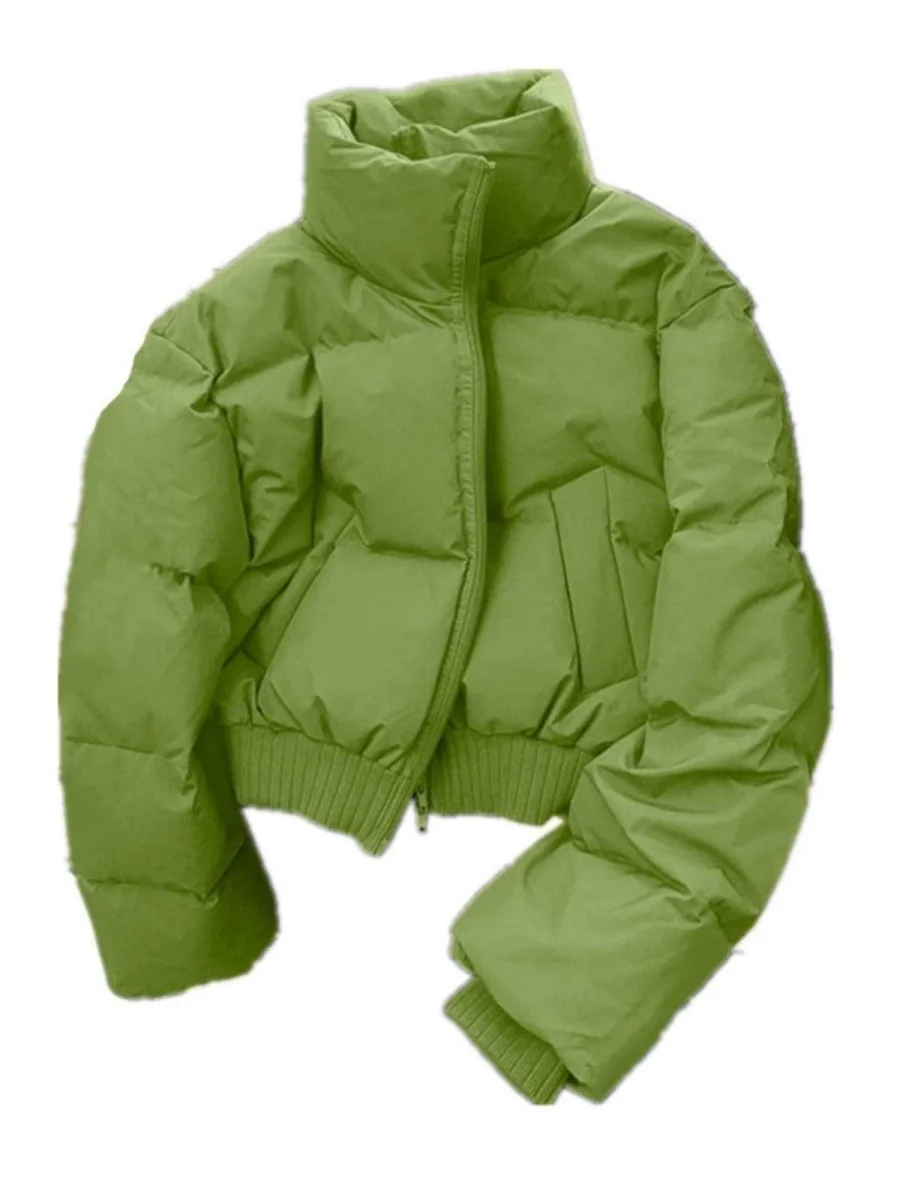 Slimming ort Cotton Jaet Bread Sle Loose Cover up Meat ow Thin Cotton Clothes Autumn Winter New Arrival Stand Collar