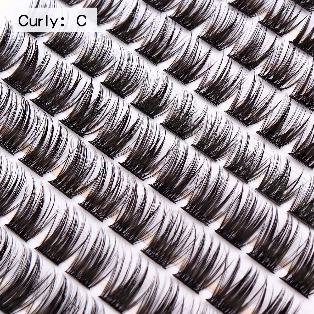 Soft Lightweight Wispy Lash Extensions, DIY Lash Clusters, C Curl, Lightweight, Mix, 10-16mm, 220pcs