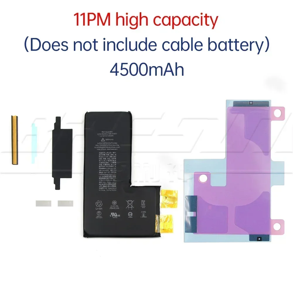 Rechargeable Battery Cell No Without Flex For iPhone 11 12 13 14 15 Pro Max Mini For X XS XR XSM Increase capacity Battery Cells