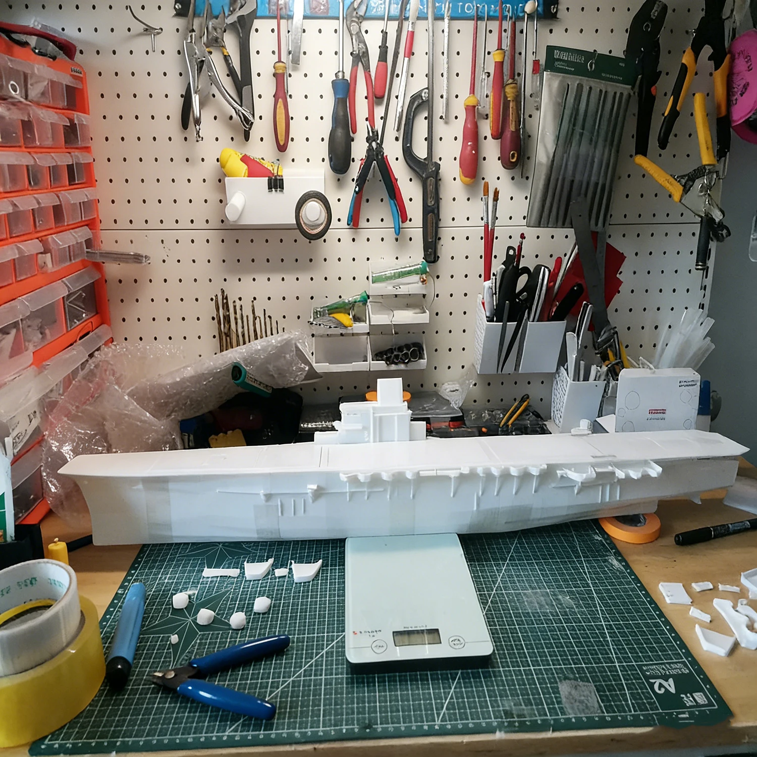 1/300 RC Ships 87cm R-series Battleship Aircraft Carrier Remote Control Boat 3D Printed RC Ship Model Kit Ship Toy Warship Model