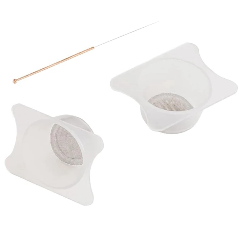 

ABSU Airbrush Filter Cup, 2Pcs Airbrush Special Paint Filter Cup With 0.3Mm Airbrush Spray-Gun Needle For Paint Airbrush