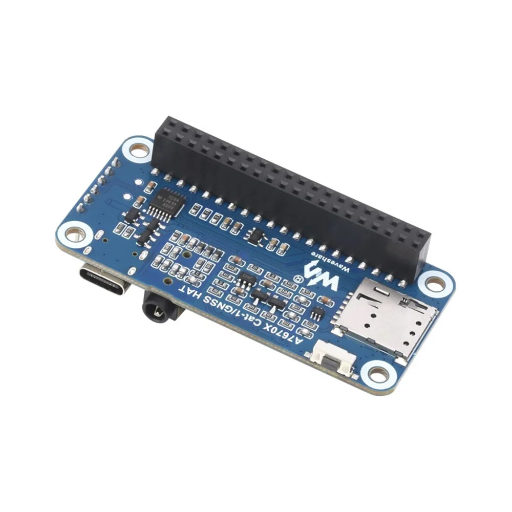 TopElec Cat-1/GSM/GPRS/GNSS HAT for Raspberry Pi Based On A7670E module LTE Cat-1 / 2G support GNSS positioning