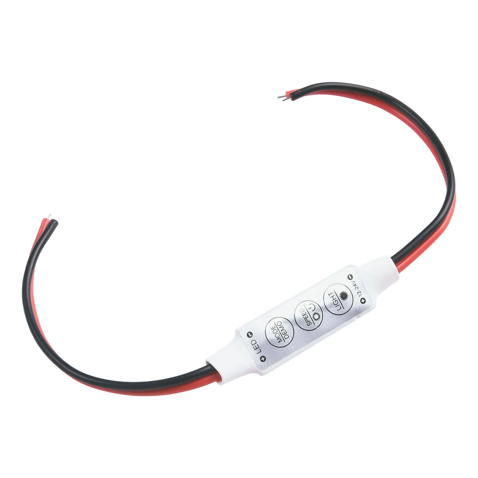 Mini LED Strip Light Dimmer Controller 12V On/Off Switch 5 dynamicznych trybów Kompaktowy rozmiar Łatwy w montażu Szeroka kompatybilność