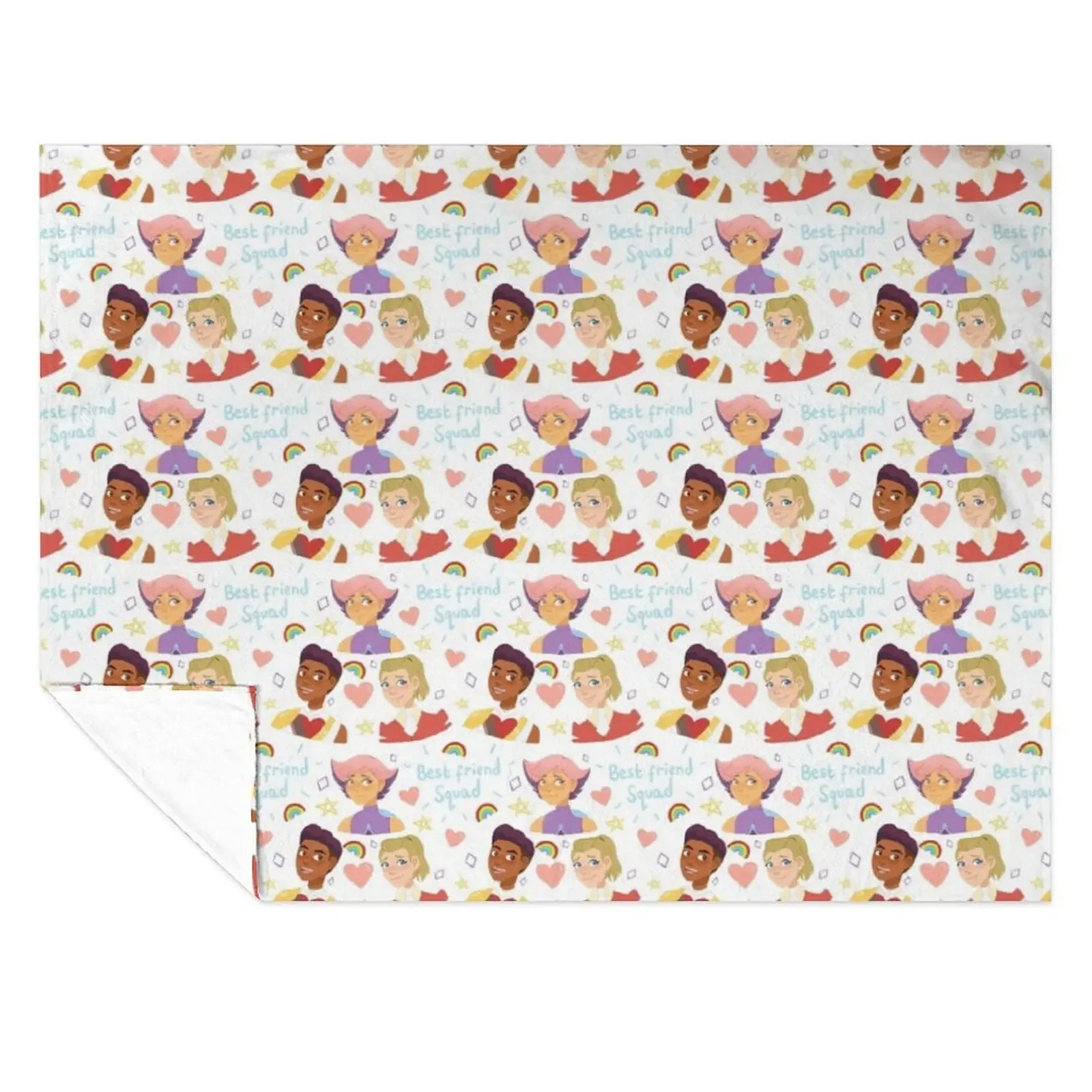

Best Friend Squad She-Ra pattern Throw Blanket Thermal Moving for winter manga Blankets