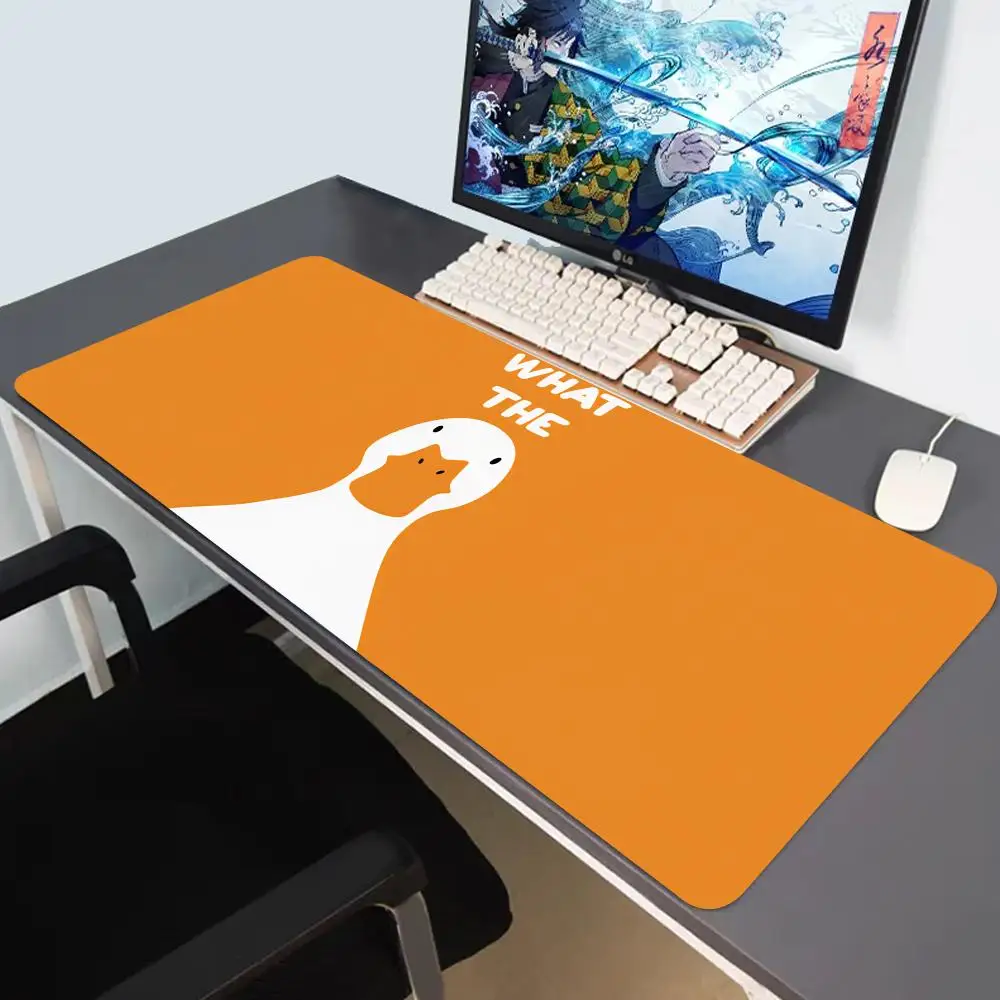 

Коврик для мыши HYBXAXC Cartoon What the Duck, нескользящий, резиновый, для геймеров, балансирующий, для компьютера, декоративный, для стола, для ноутбука, офисный, большой