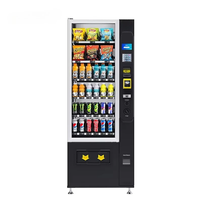 Small Cold Beverage Mini Combination Snack Beverage Vending Machine SDK 5-inch Cloud-based Management Multiple Payment Options