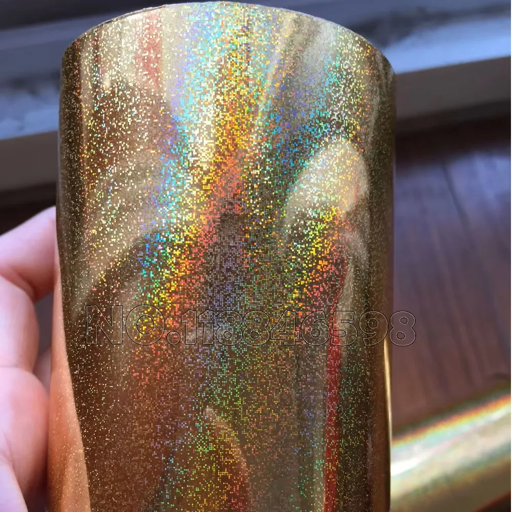 Free Ship Two Rolls Sand Gold/Silver High Quality Hot Foil Stamping Laser Color 800mmx120M Heat Paper
