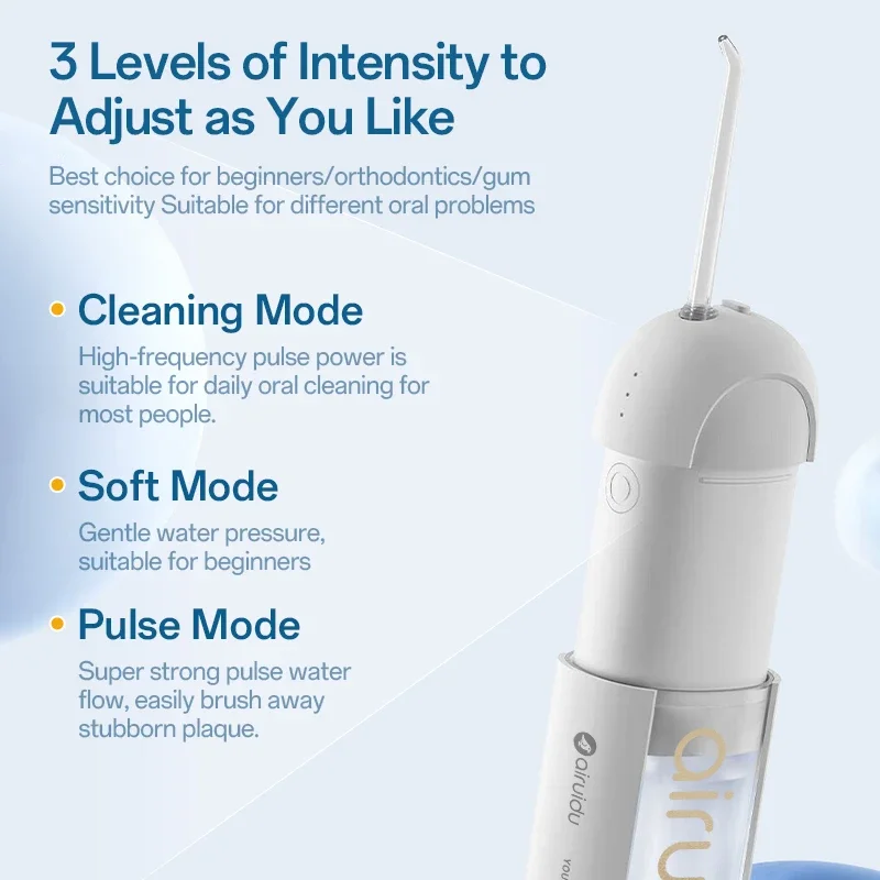 Portable Oral Irrigator Dental Water Jet Mini Powerful Water Flosser for Teeth Cleaning Floss Telescopic Tank Home Travel Bag image 4