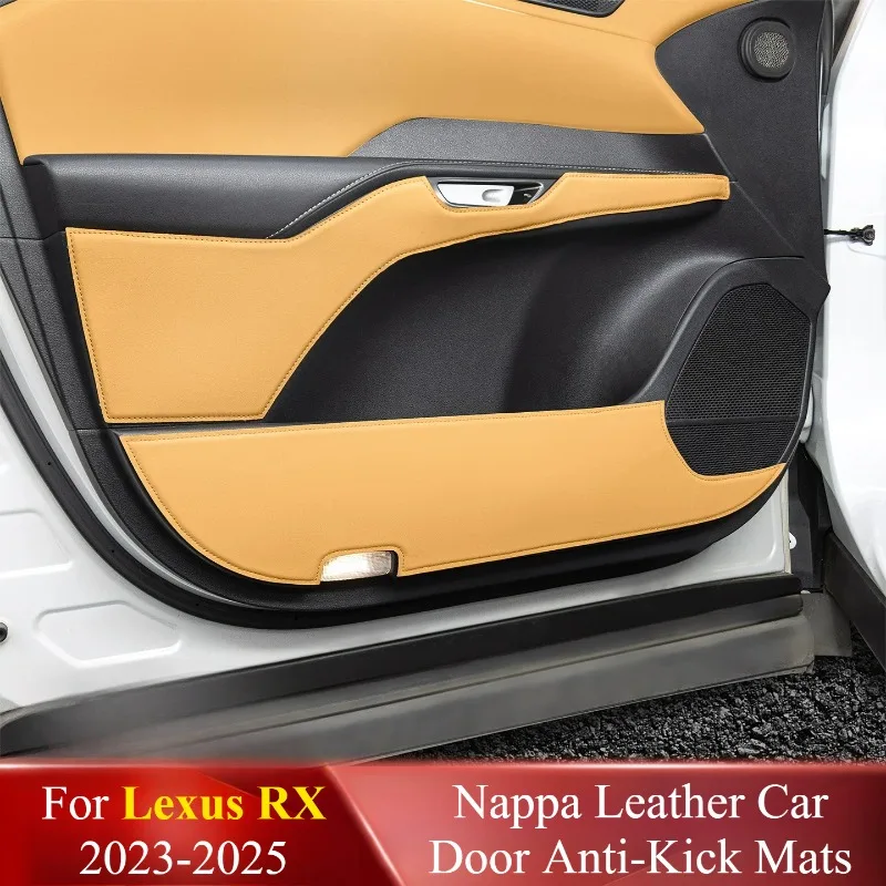 For Lexus RX/NX 2022-2025 Door Anti‑Kick Mat Anti‑Scratch Protective Pad Custom Precise Fit Durable Interior Mod Car Accessories