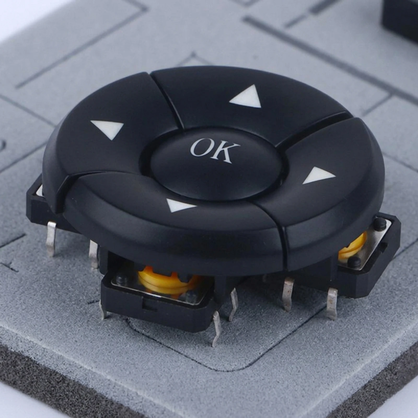 Five-Direction Navigation Button Compact Directional Switch with OK Button Electronic Part Panel-Mount Module Small for DIYers