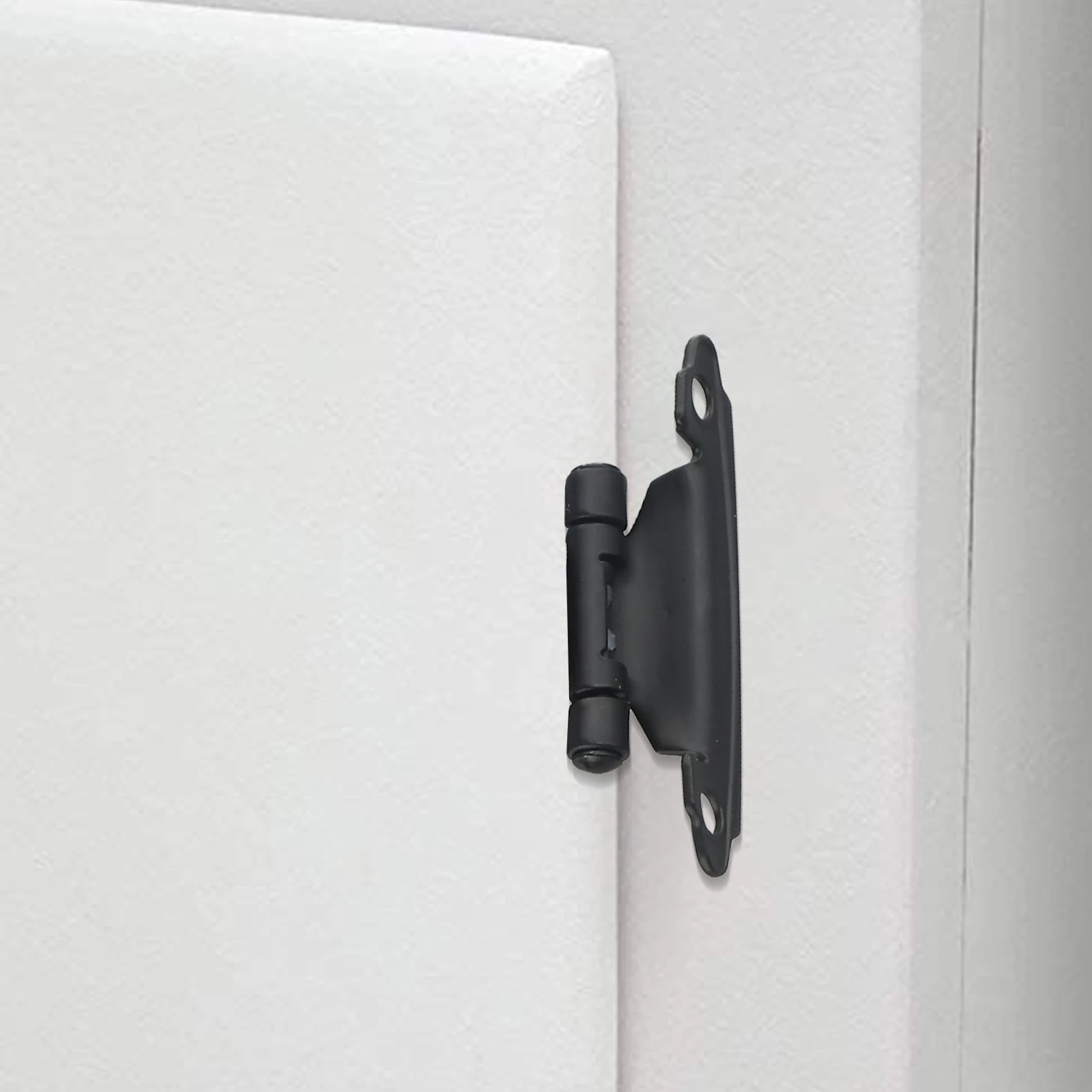 10pcs Cabinet Door Hinges Self Closing Flush Overlay Type Duty Cupboard Hinges Suitable for Wood and Plastic Doors