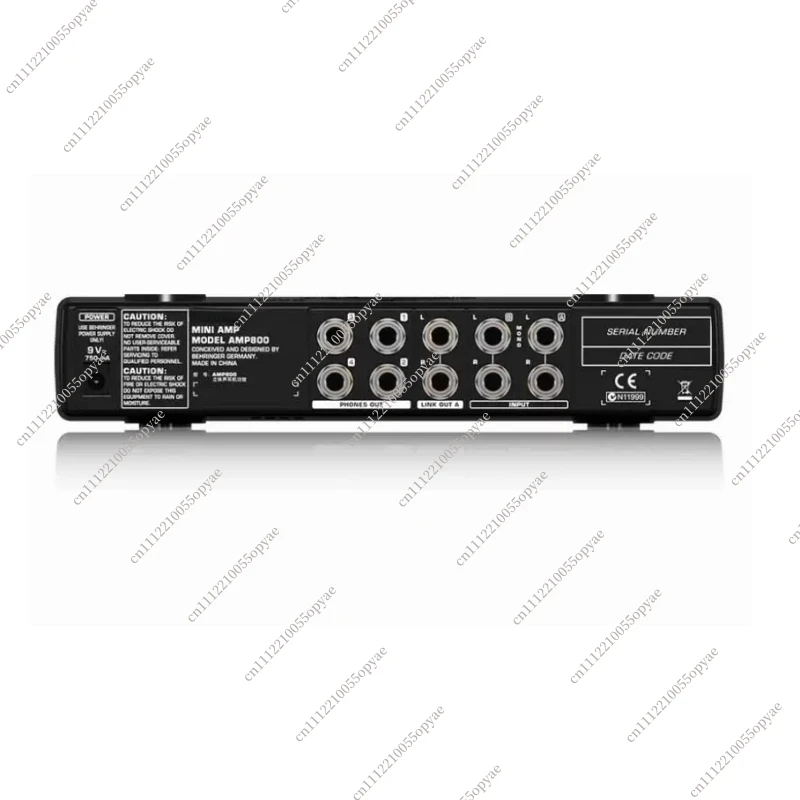 AMP800 Headphone Audio Signal Amplifier, 4-channel Portable Headphone Splitter