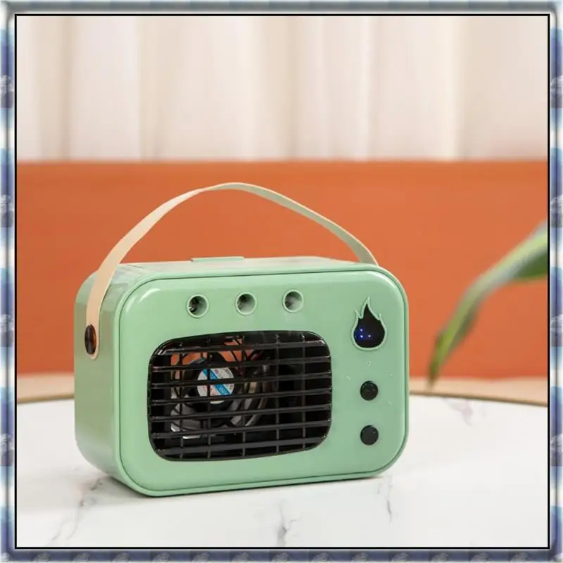 The New Rechargeable USB Portable Air Cooler With LED Night Light, Desktop Water Mist Fan For Home Use