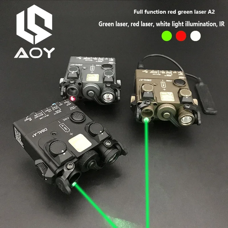 SOTAC All Metal DBAL-A2 Red/Green IR Laser Indicator Fit 20MM Rail Hunting Light Weapon  Airsoft NGAL Perst-4 OTal Laser