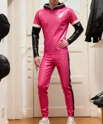 

Латексный резиновый комбинезон Gummi, модный клуб, колготки ручной работы для косплея, бал-маскарад, вечерние куртки и брюки