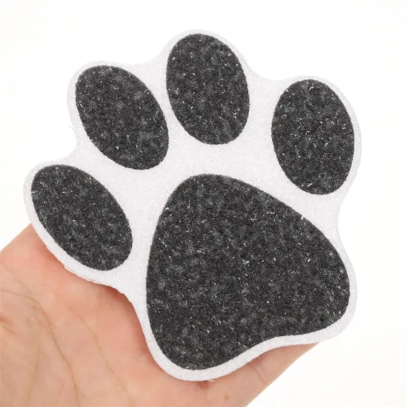 10pcs Footprint Anti-Slip Stickers Bath Tub Non Bathtub Decals Shower Floor Colorful Paw Self-Adhesive Non Slip Bathtub Mat