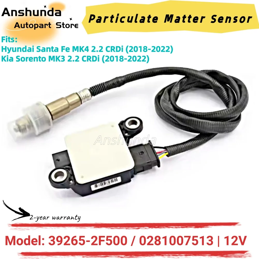 392652F500 028100751 Original New Particulate Matter Sensor PM Sensor 1275101863 For HYUNDAI SANTA FE IV KIA SORENTO 80A906261D