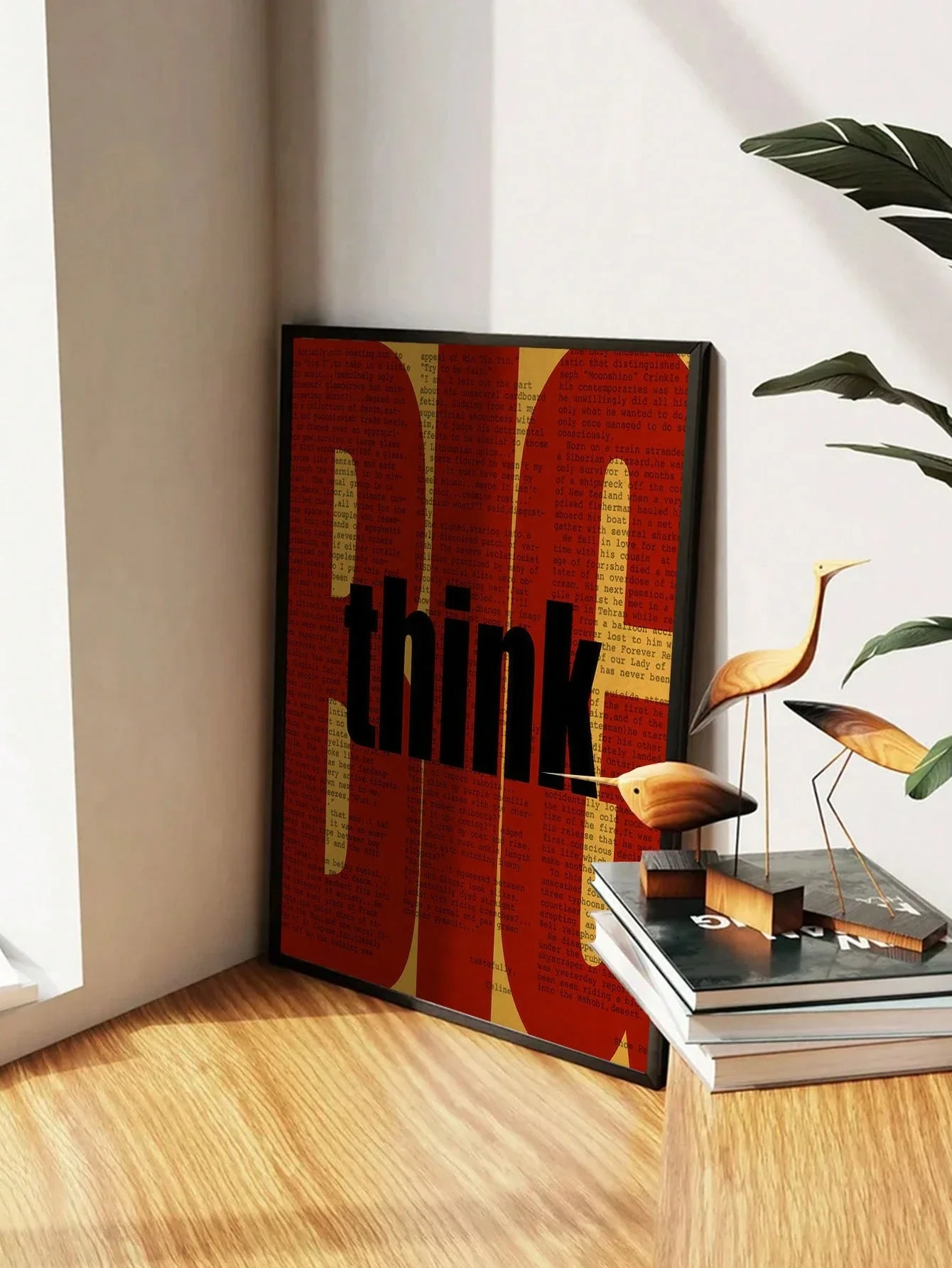 1 peça arte de parede com cita - Home Office With Library avaliação e preço
