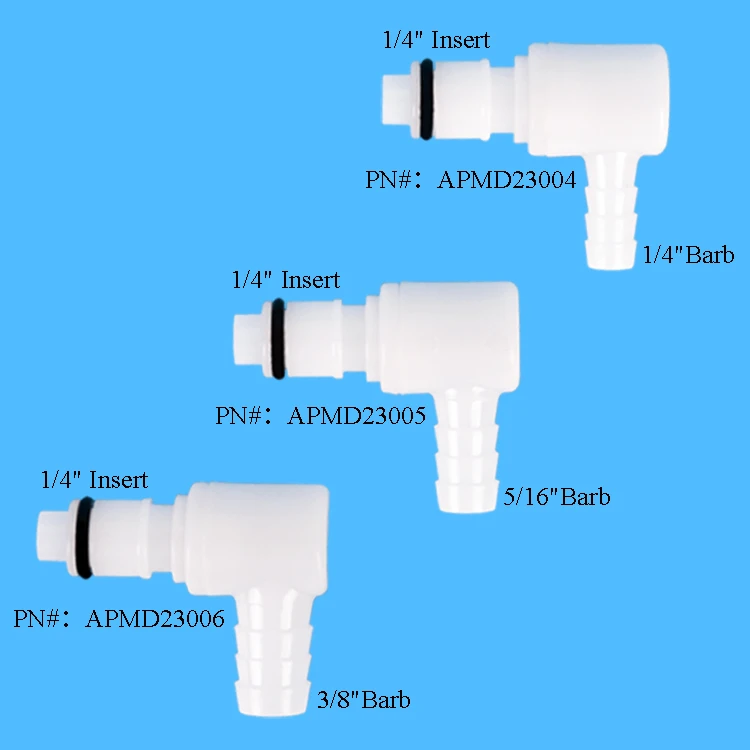 CPC Type RS-APC Series Quick Connector Coupling Male Hose Barb Quick Connector L Type