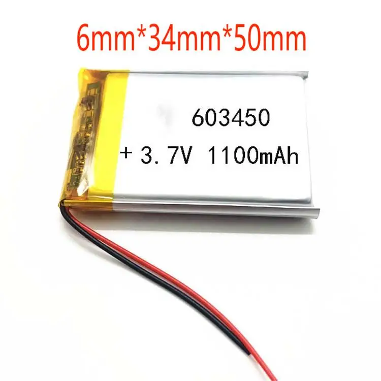 2/5/10/20Pcs 3.7V 1200MAh 603450แบตเตอรี่ลิเธียมโพลิเมอร์แบตเตอรี่โทรศัพท์ JST 2.0มม.เชื่อมต่อ