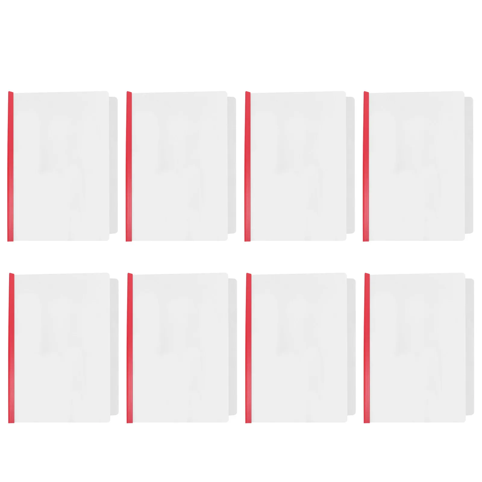 

10Pcs Transparent Plastic File Draw Rod Folders A4 Document Clamps Anti Splash Office School File Organizer Document Storage