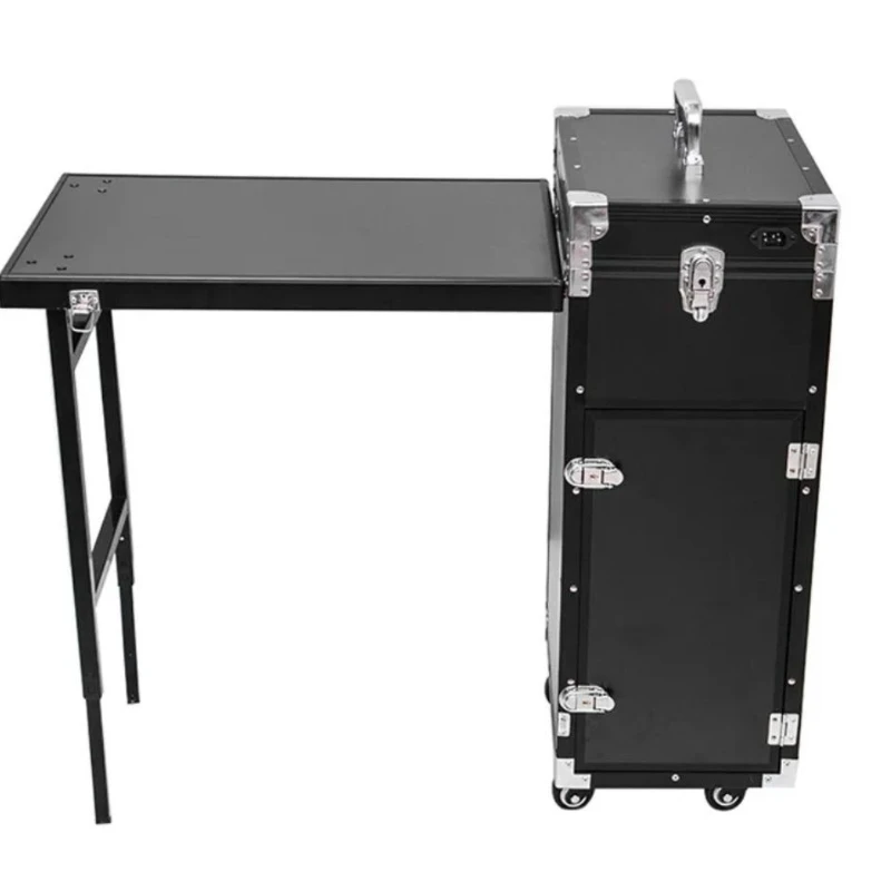 

Portable Makeup Artist attoo Embroidery High-end Trolley Rod Case Setting Professional Cosmetics Storage Nail