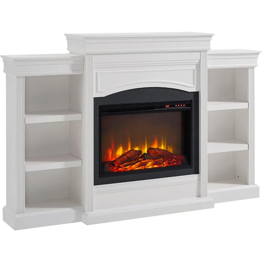 Lamont Mantel Fireplace, White