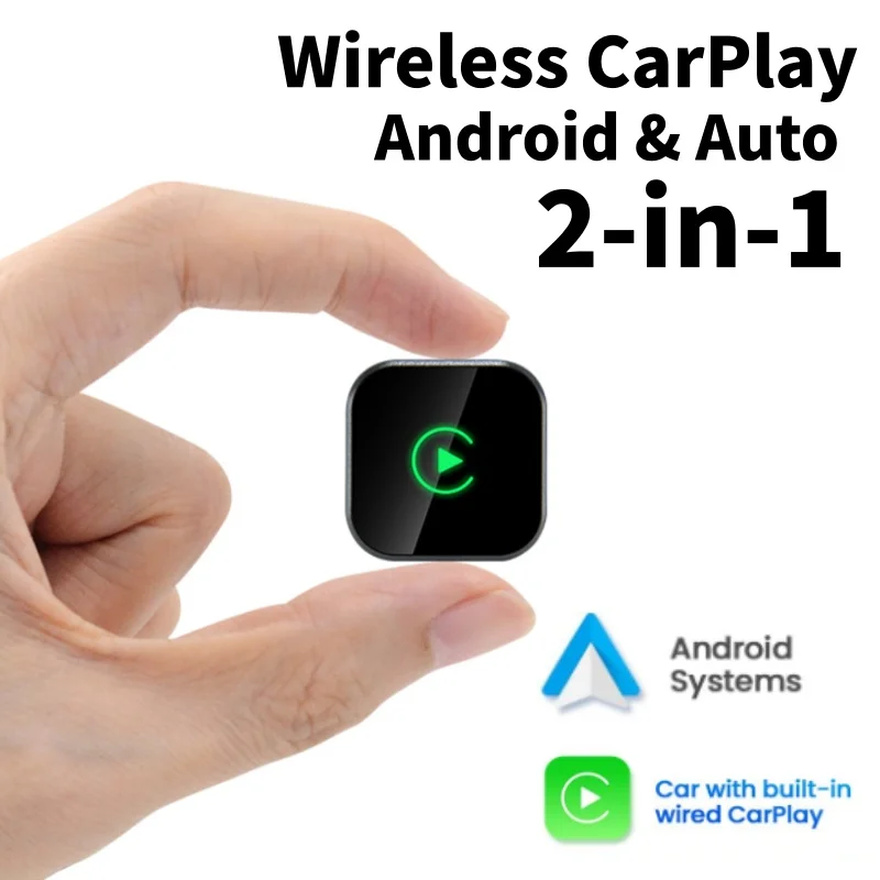 Wireless CarPlay Dongle Wireless Android Auto Adapter 2in1 Car Intelligent System AI Smart Box For Car With Wired CarPlay
