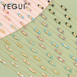 YEGUI C292,diy chain,stainless steel,natural stone,hand made,beads,jewelry findings,diy bracelet necklace,jewelry making,1m/lot