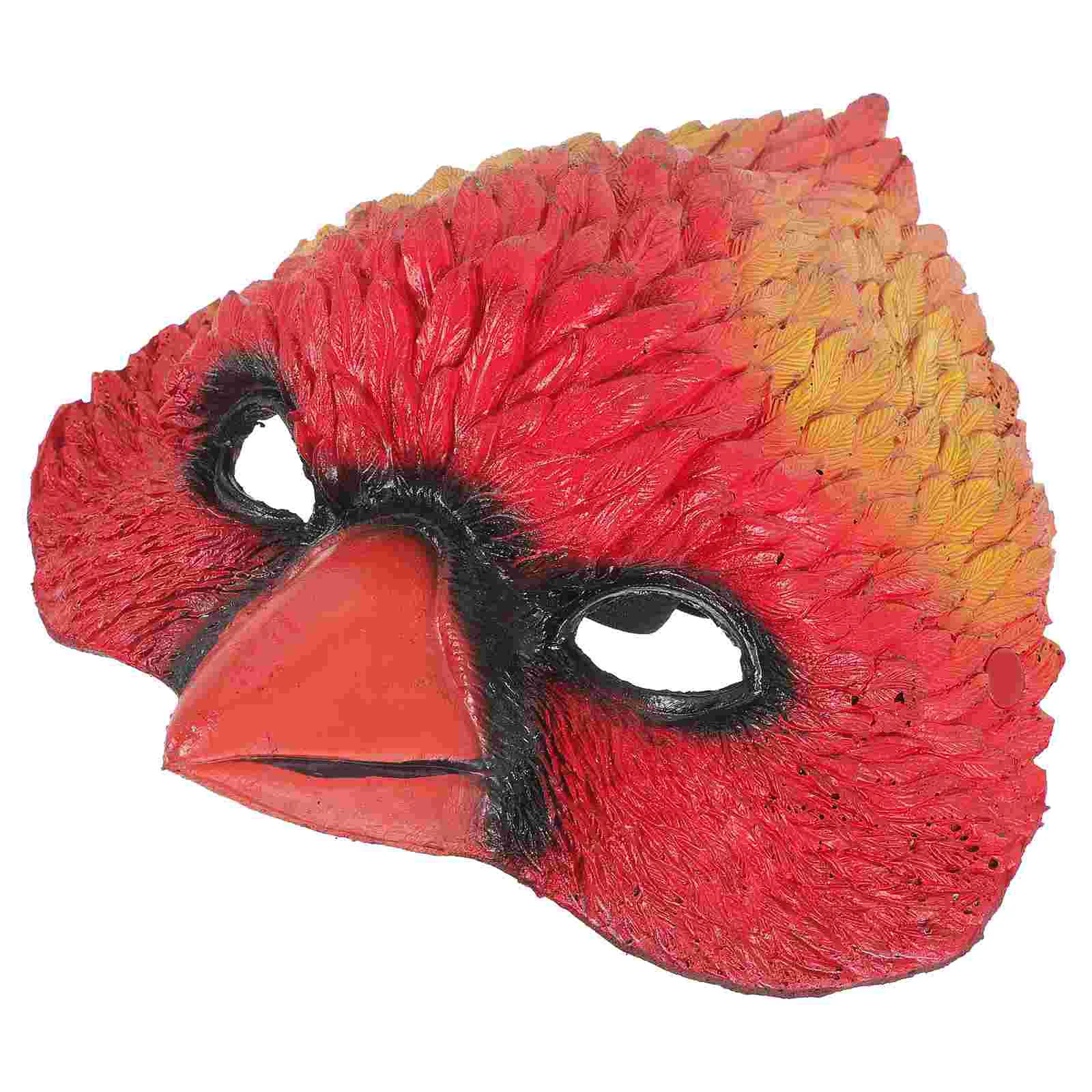 Maschera per la testa di uccello Masquerade pappagallo aquila Costume forniture per feste di carnevale faccia di animale Aldult bambino