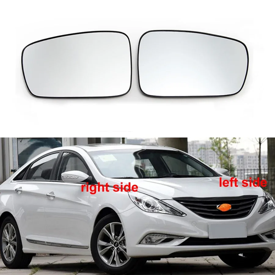 

For Hyundai Sonata 8 2010 2011 2012 2013 2014 Door Wing Rear View Mirrors Lenses Outer Rearview Side Mirror White Glass Lens