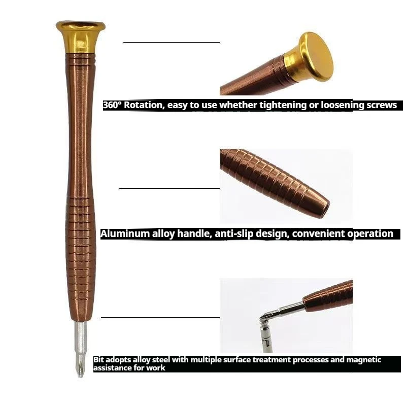 25‑in‑1 Leather Pouch Screwdriver Set, High‑Quality Magnetic Aluminum‑Alloy Bits, Multi‑Function Screwdriver Kit