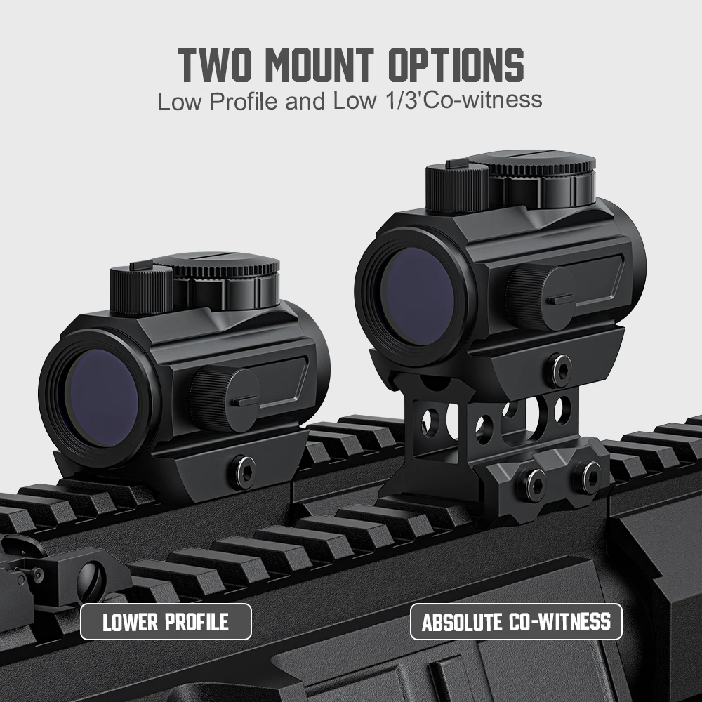 

Red dot sight, Motion Awake 2 MOA red dot optical component, suitable for 1x20mm compact red dot oscilloscope on 21mm Picatinny
