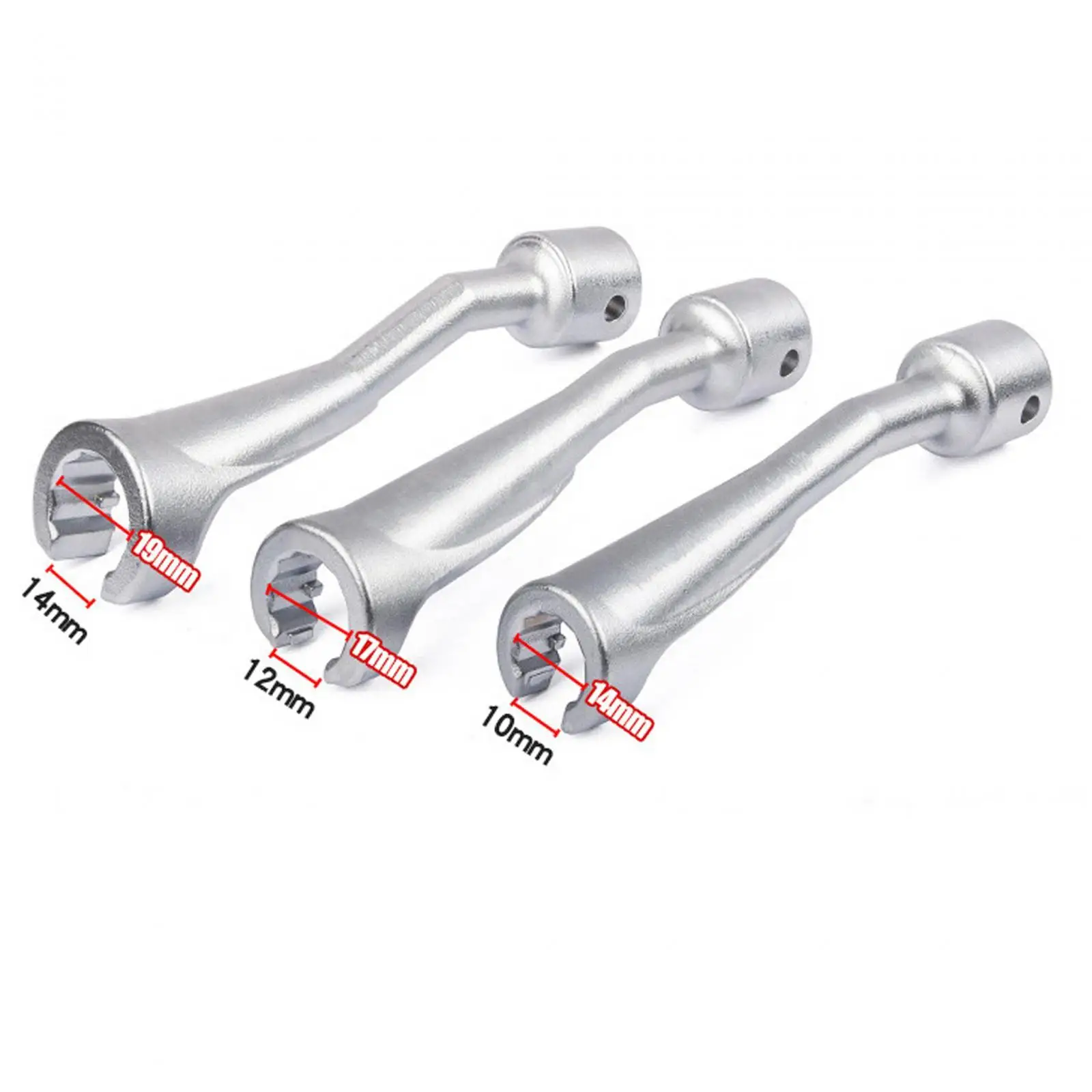 

Nut Wrench Opening Socket Carbon Steel L Shaped Hand Tool Double Ended for General Maintenance
