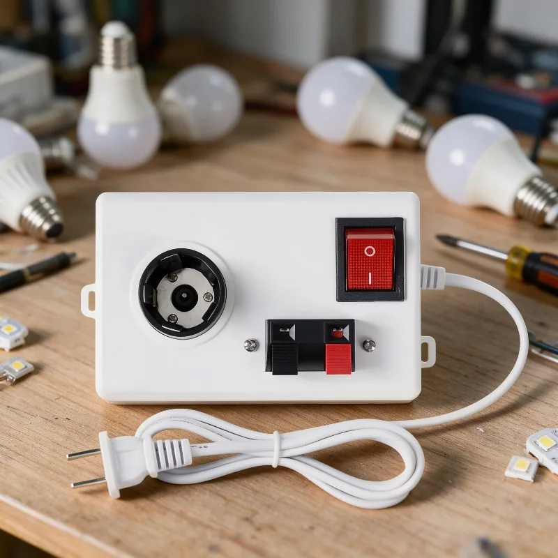 Multi-Function Safety LED Bulb Lamp Holder Test Bench Repair Detection Tool