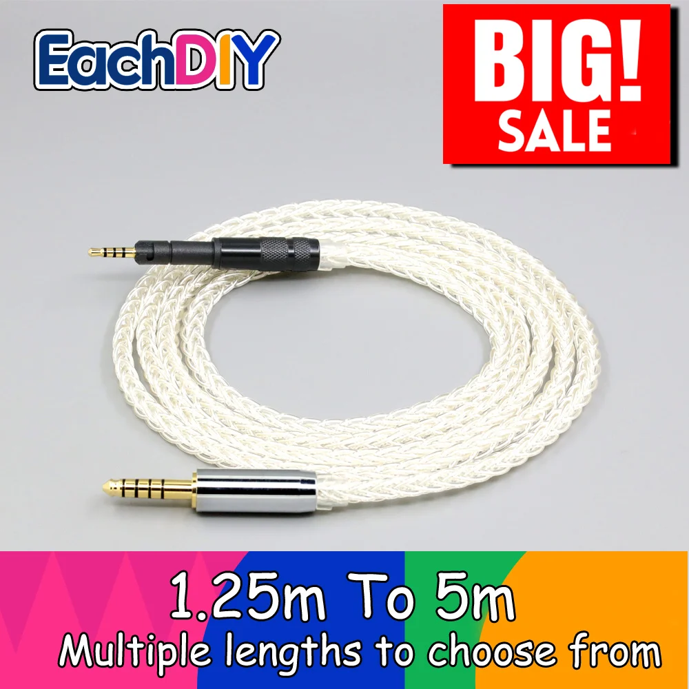 

8 Core 99% 7n Pure Silver Palladium Earphone Cable For Neumann ndh 20 30 ndh-20 ndh-30 NDH20 NDH30 headphone LN009038